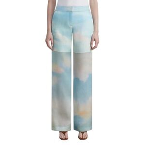 L148 Silk Sky Pattern Pants